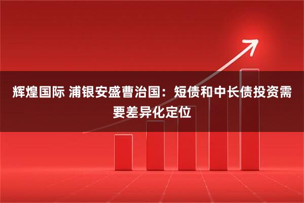 辉煌国际 浦银安盛曹治国：短债和中长债投资需要差异化定位